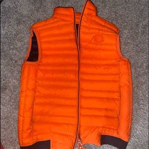 Armani Exchange Orange Puffer Vest